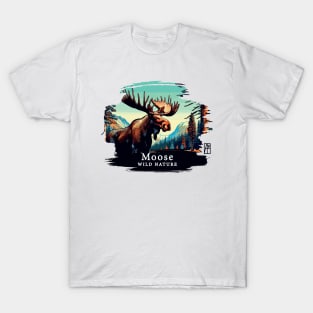 Moose- WILD NATURE - MOSE -10 T-Shirt